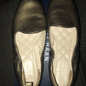 Cole Haan Gold Ballet Loafers 8.5